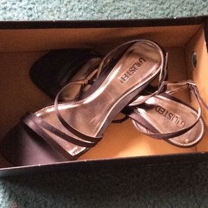 Unlisted low black heel